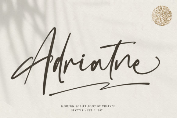 Adriatne: A Handwritten Font for Timeless Editorial Design