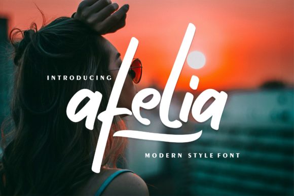 Afelia: A Modern Handwritten Font for Digital Design