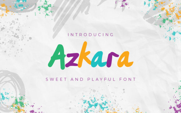 Azkara: A Handwritten Font for Playful and Authentic Design