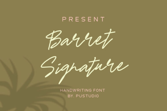 Barret Signature: A Handwritten Font for Modern Editorial Design