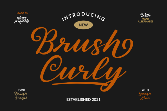 Brush Curly: A Script Font for Creative Projects