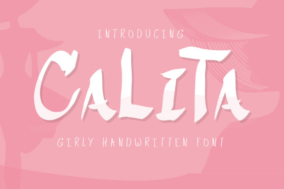 Calita: A Handwritten Font for Editorial Design and Content Creation