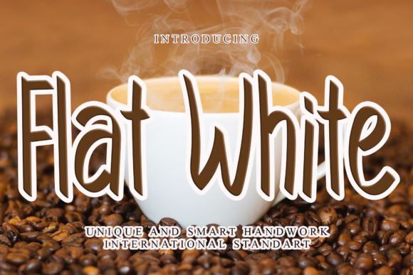 Flat White Font for Professional Branding