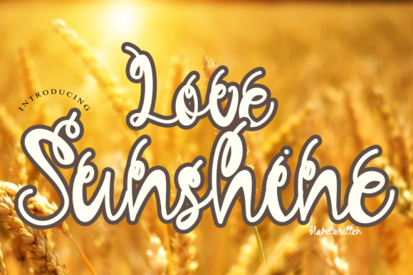 Love Sunshine: A Handwritten Font for Warm Editorial Designs
