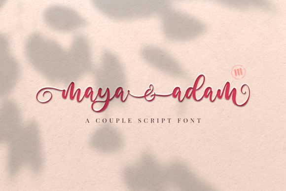 Maya and Adam: A Romantic Font for Business Branding