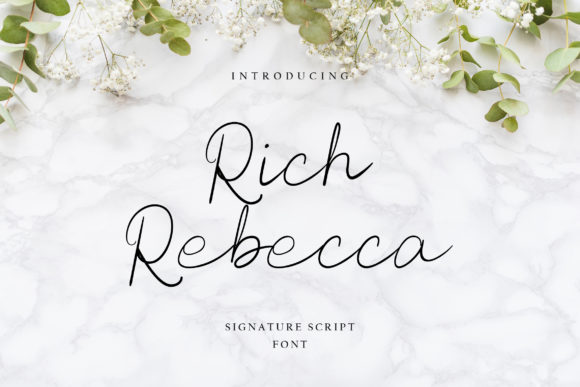 Rich Rebecca: A Polished Font for Branding That Speaks Volumes