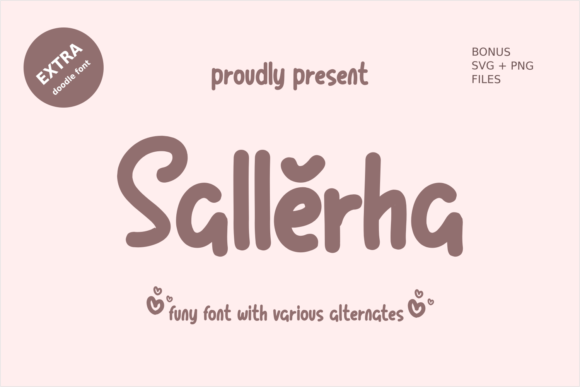 Sallerha: A Playful Handwritten Font for Creative Projects
