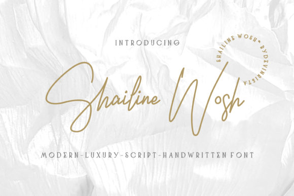 Shailine Wosh: A Handwritten Font for Editorial Design
