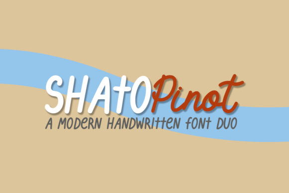 Shato Pinot Duo: A Handwritten Font for Modern Editorial Design