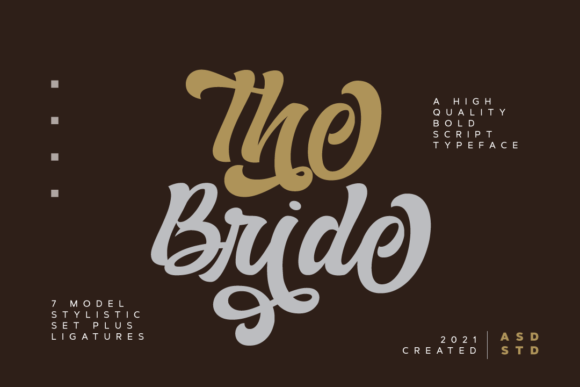 The Bride Font: A Stylish Addition to Handmade Creations