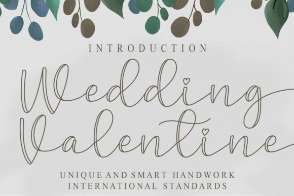Wedding Valentine Font for Branding and Design